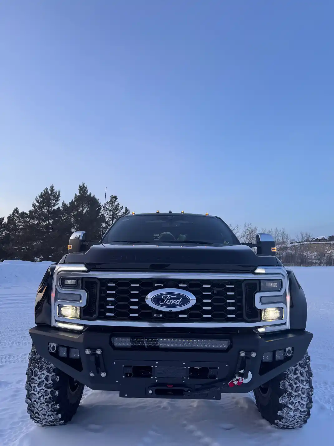 Bodyguard Bumper on F-450 super single conversion